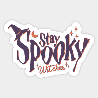 Stay Spooky Witches Funny Halloween Witch Sticker